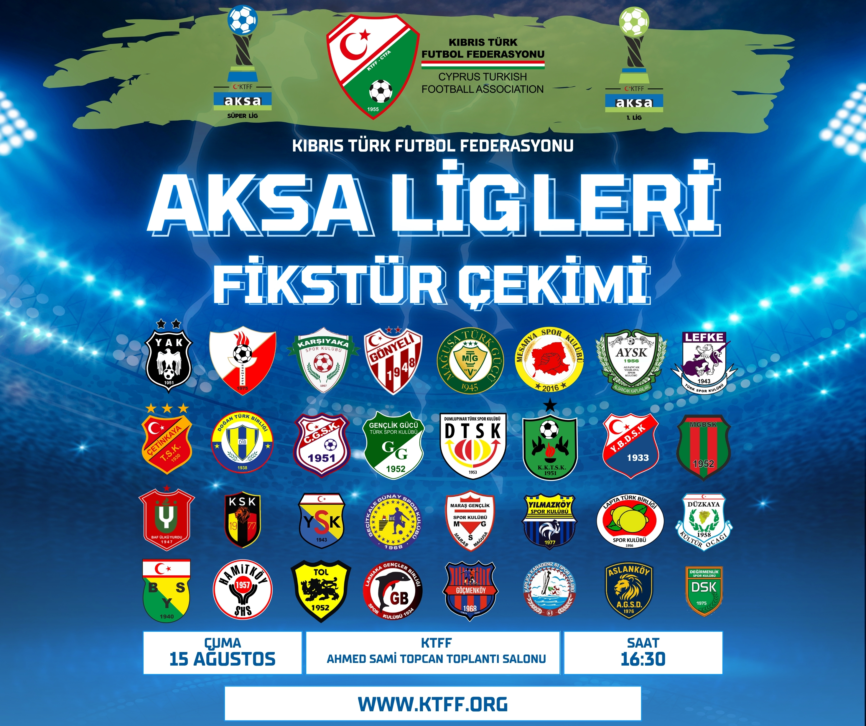 AKSA Ligleri'nde 2025-2026 Sezonu fikstürü çekiliyor